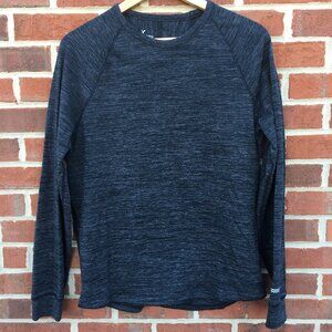 American Eagle Outfitters Active Flex Thermal Pullover Med Gray Black